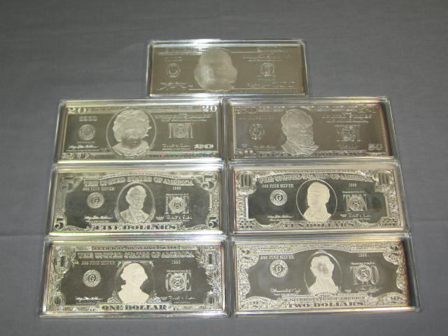 Washington Mint .999 Fine Silver Proof Dollar Set 28 Oz 3