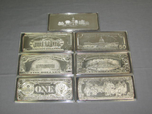 Washington Mint .999 Fine Silver Proof Dollar Set 28 Oz 4