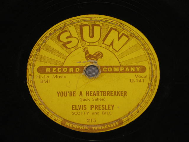 Elvis Presley 78 Sun Record U-140 141 215 Milkcow Blues You