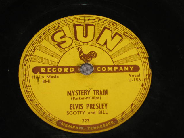 Elvis Presley 78 Vinyl Sun Records U-156 223 Mystery Train I Forgot To Remember 1