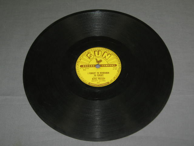Elvis Presley 78 Vinyl Sun Records U-156 223 Mystery Train I Forgot To Remember 3