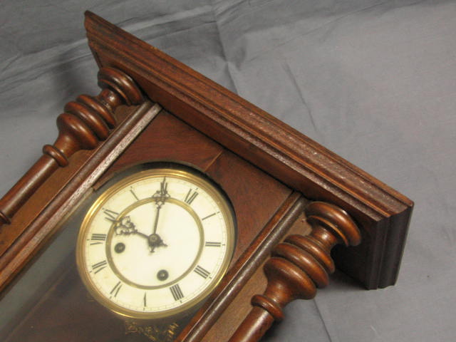 Vintage Antique German Wall Clock W/ Pendulum Maier NR 1