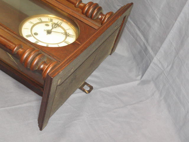 Vintage Antique German Wall Clock W/ Pendulum Maier NR 2