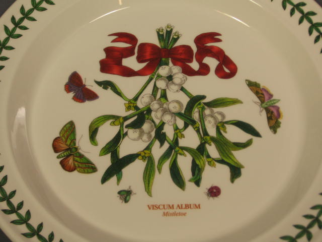 5 Portmeirion Botanic Garden Mistletoe Dinner Plate Set 1