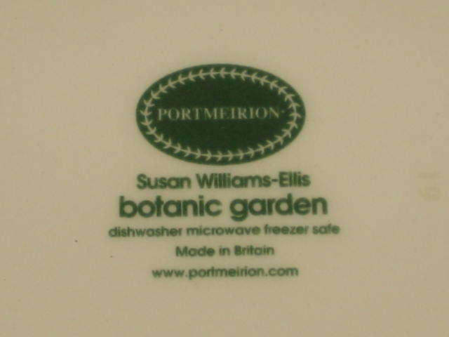5 Portmeirion Botanic Garden Mistletoe Dinner Plate Set 3