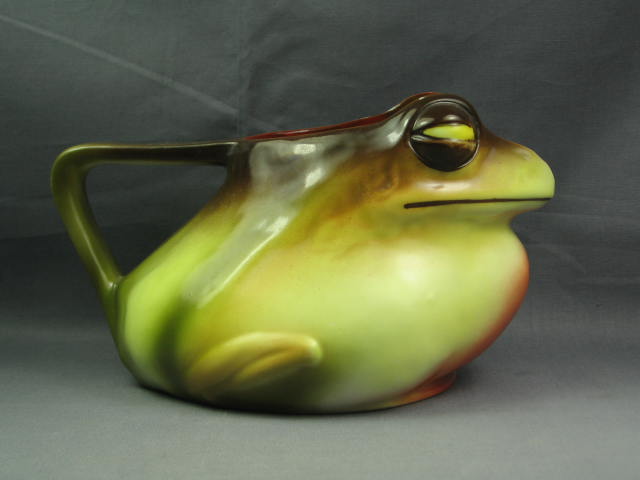 Rare Vintage Royal Bayreuth Bavaria Frog Water Pitcher 1