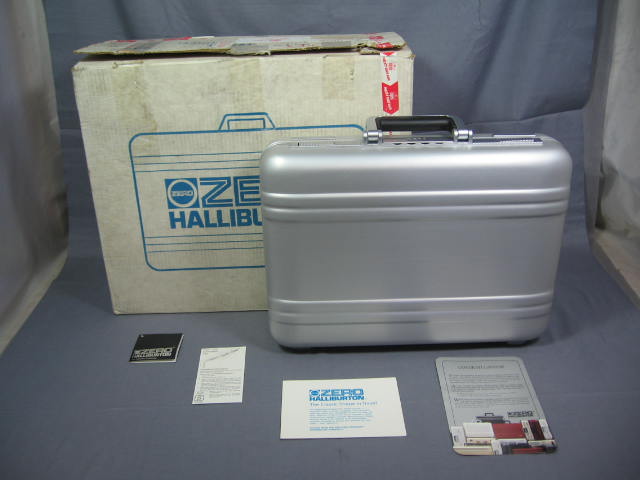Zero Halliburton Diplomat Silver Attache Case Briefcase