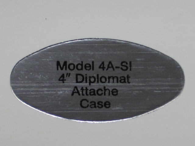 Zero Halliburton Diplomat Silver Attache Case Briefcase 4