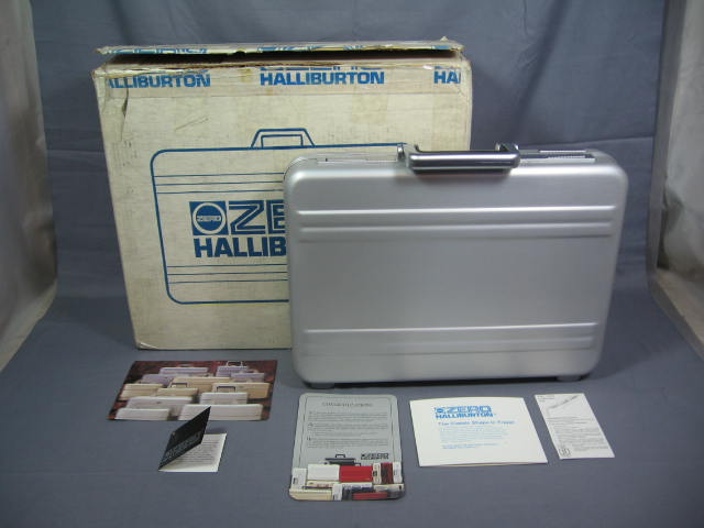 Zero Halliburton Executive Attache Case Briefcase W/Box