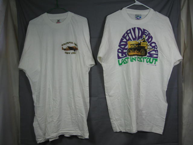 5 Vintage Grateful Dead Concert T-Shirt Collection Lot 1