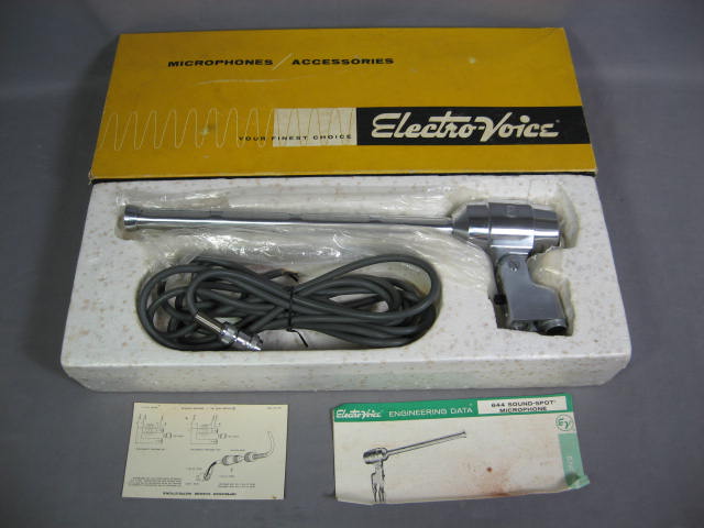 Vintage ElectroVoice EV 644 Sound Spot Shotgun Mic +Box