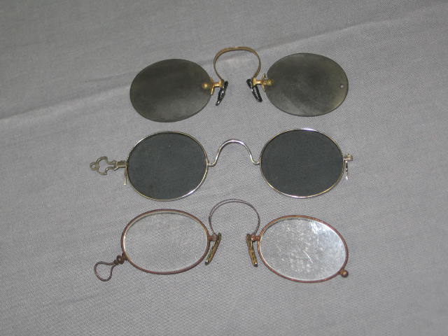 11 Antique Eyeglass Sunglass Spectacle Lot Gold Filled+ 7