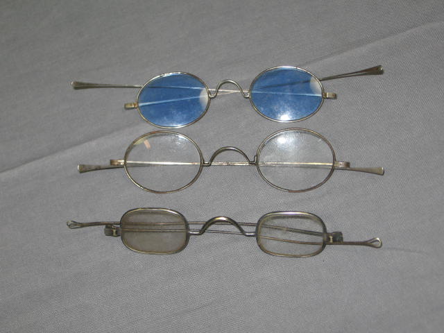 11 Antique Eyeglass Sunglass Spectacle Lot Gold Filled+ 8