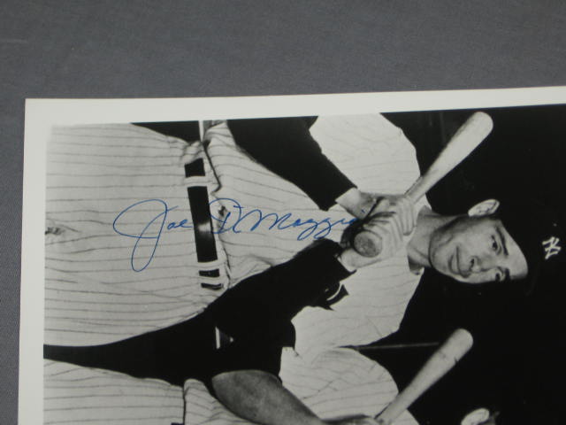 Signed Joe Dimaggio Mickey Mantle Ted Williams Photo NR 2
