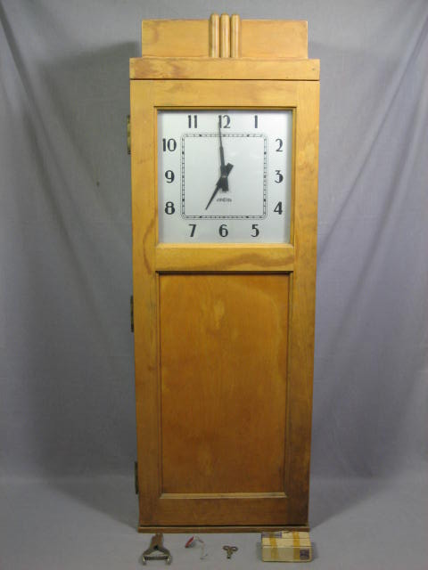Standard Electric Central Time Clock W/ Program Tapes