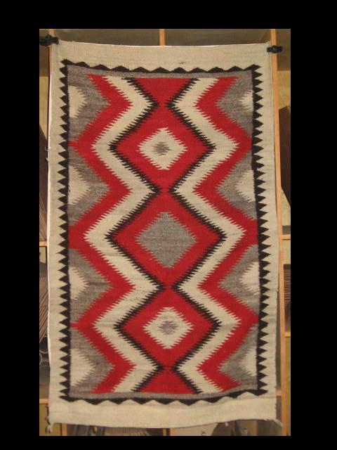 Navajo Native American Serrated Diamond Rug Carpet NR!