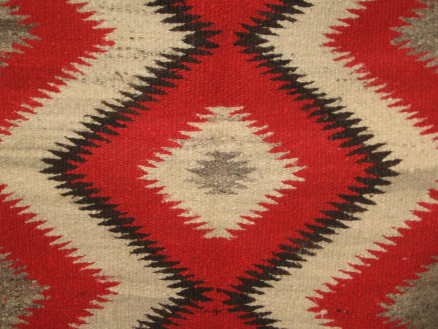 Navajo Native American Serrated Diamond Rug Carpet NR! 3
