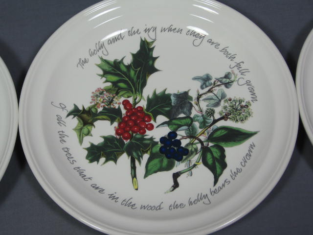 6 NEW Portmeirion Holly And Ivy Dinner Plate Set Lot NR 1