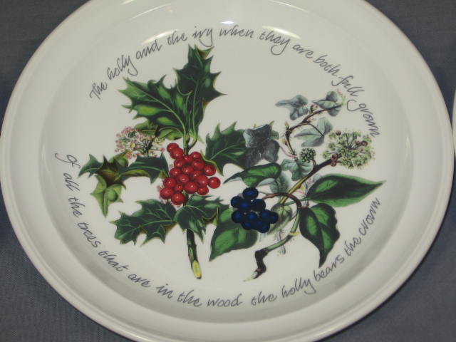 6 NEW Portmeirion Holly And Ivy Salad Plate Set Lot NR! 1