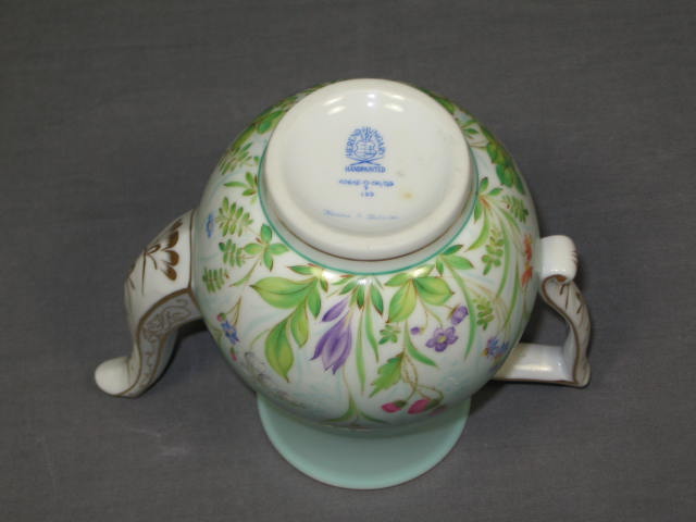 Antique Herend Porcelain Floral Tea Coffee Pot Hungary 4