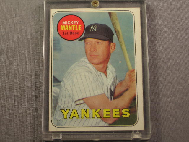 1964 Topps Mickey Mantle #50 + 1969 #500 Yankees Cards 3