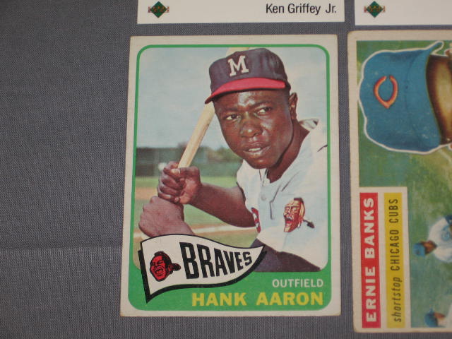 Hank Aaron Ernie Banks Nolan Ryan Ken Griffey Jr Cards+ 1