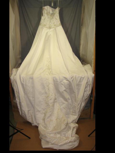 NEW White Mori Lee Wedding Dress W/ Train Sz 8 $1100 NR 4