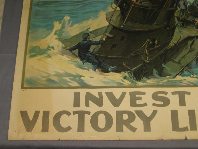 Original WWI Poster Invest In The Victory Liberty Loan 3