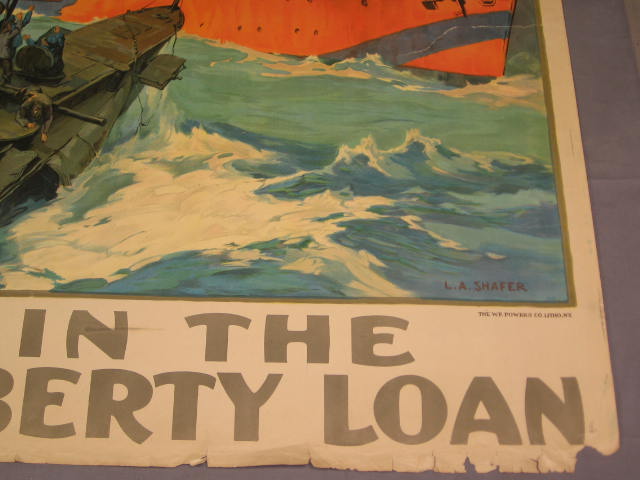 Original WWI Poster Invest In The Victory Liberty Loan 5