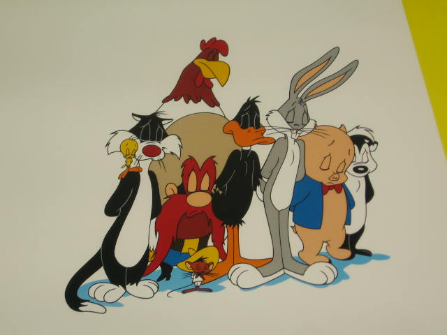 1989 Warner Brothers Speechless Looney Tunes Animation Lithograph Mel Blanc NR 2