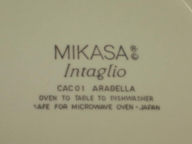 3 Mikasa Intaglio Arabella 5-Piece Sets Cup Saucer Dinner Salad Plate Soup Bowl 2
