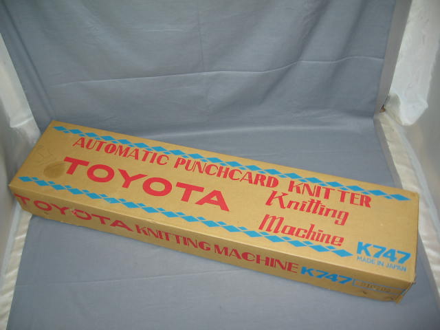 NEW Toyota K747 Automatic Punchcard Knitting Machine NR