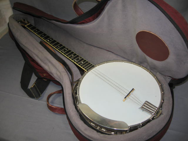 Vintage Normon Plectrum 4-String Banjo W/ Case