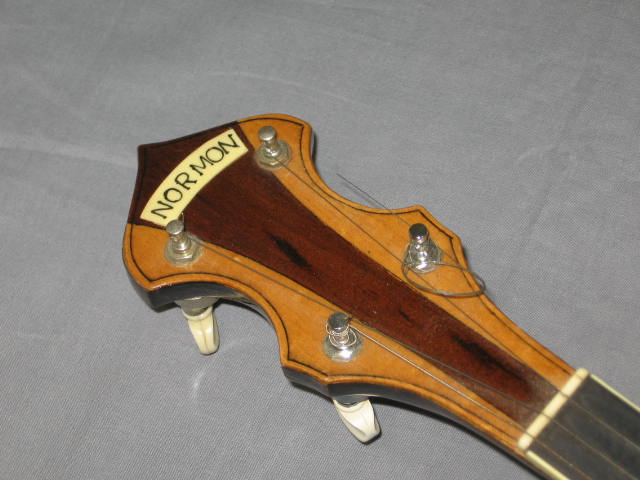 Vintage Normon Plectrum 4-String Banjo W/ Case 5