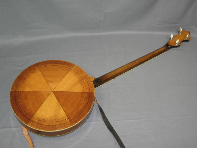 Vintage Normon Plectrum 4-String Banjo W/ Case 9