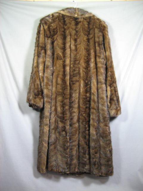 Vintage Ladies 3/4 Length Mink Paw Fur Coat Jacket NR 1