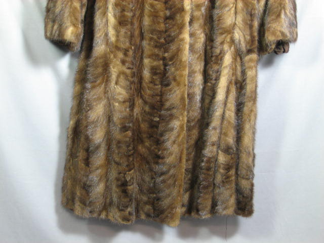 Vintage Ladies 3/4 Length Mink Paw Fur Coat Jacket NR 3