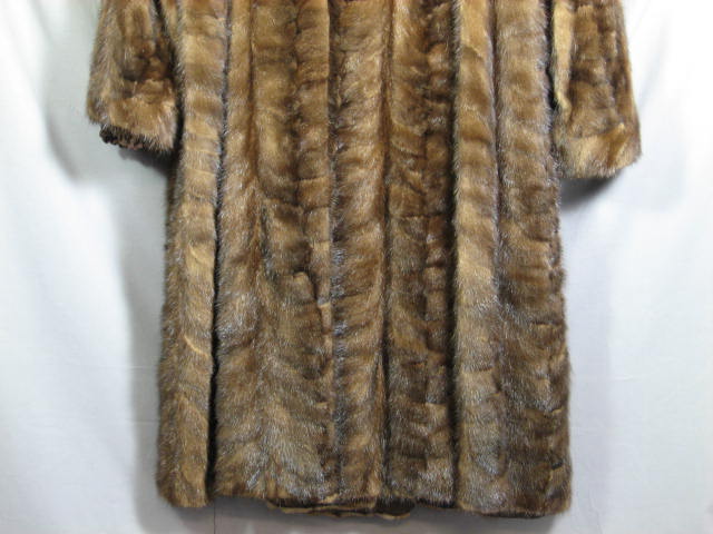 Vintage Ladies 3/4 Length Mink Paw Fur Coat Jacket NR 5