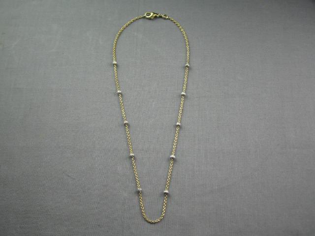 Aaron Basha 18k Gold Diamond By The Yard Necklace $2800