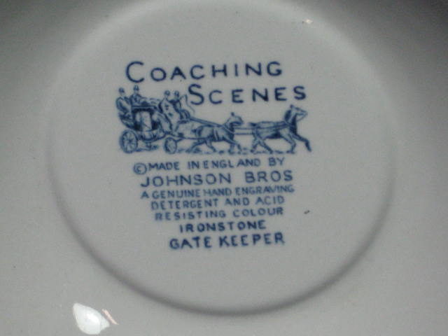 18 Johnson Bros Coaching Scenes Berry + Cereal Bowl Set 6