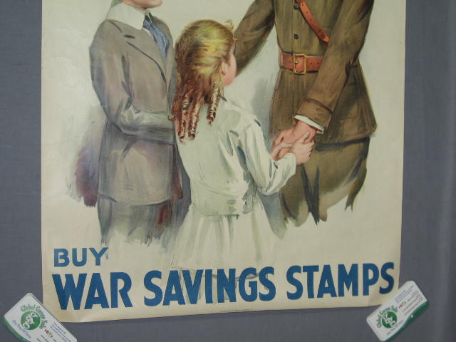 Vintage Original 1918 WWI Poster WSS War Savings Stamps 5