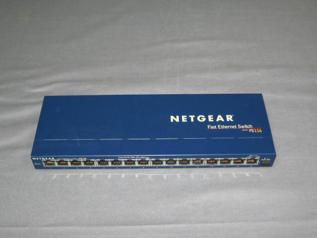 6 Netgear ProSafe 16 Port 10/100 Fast Switch FS116 Lot 1