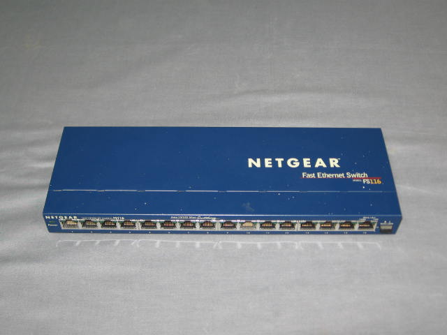 6 Netgear ProSafe 16 Port 10/100 Fast Switch FS116 Lot 2