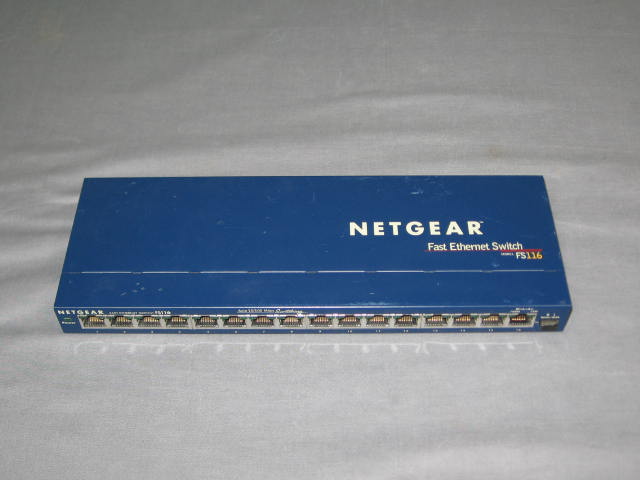 6 Netgear ProSafe 16 Port 10/100 Fast Switch FS116 Lot 3