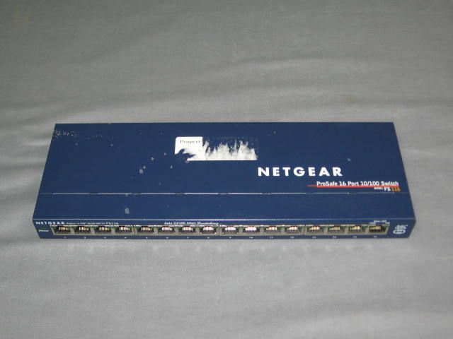 6 Netgear ProSafe 16 Port 10/100 Fast Switch FS116 Lot 4