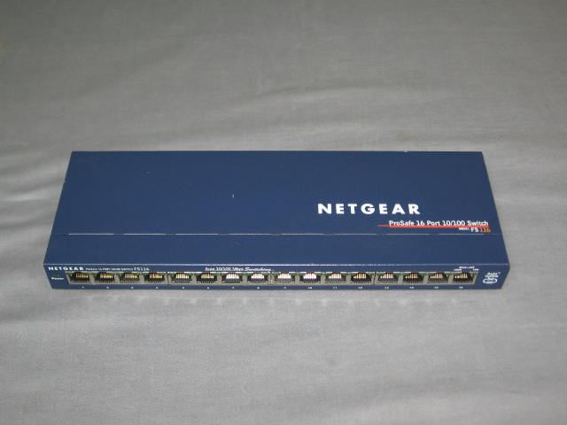 6 Netgear ProSafe 16 Port 10/100 Fast Switch FS116 Lot 5