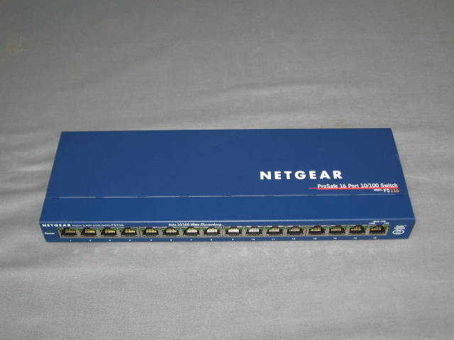 6 Netgear ProSafe 16 Port 10/100 Fast Switch FS116 Lot 6