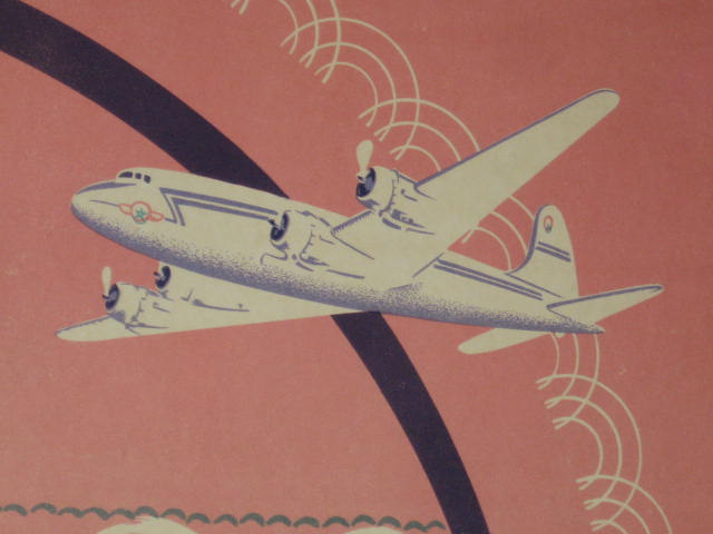 Vintage Air Atlas Maroc Moroccan Travel Poster Baezner 3
