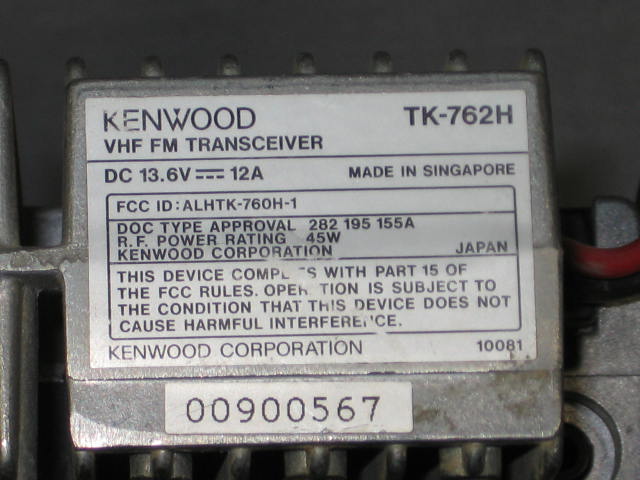 Motorola M120 Kenwood TK762H UHF VHF Parts Radio Lot NR 6