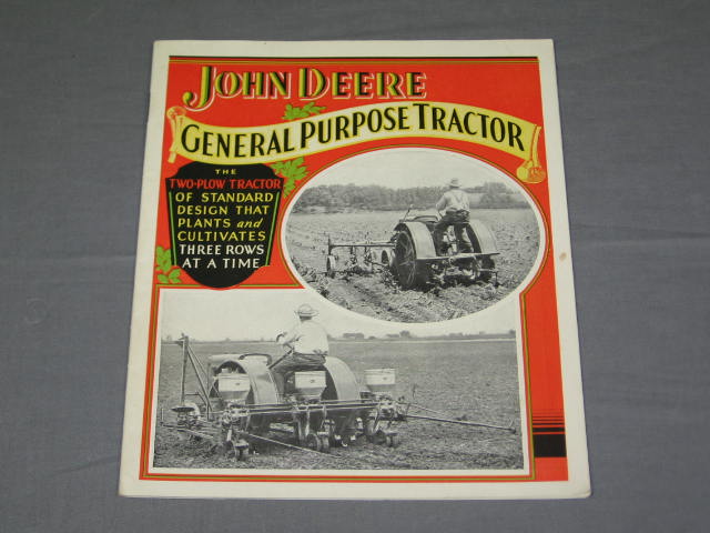 1930 John Deere Lot Tractor Catalog Brochure Letter NR! 3
